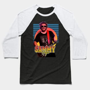 Retro Flyer Style Sammy Hagar Fan Art Design Baseball T-Shirt